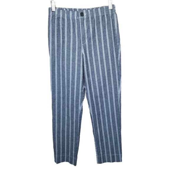 John Galt Brandy Melville Women's Pants One Size Small Gray White Striped Tilden - Picture 1 of 7